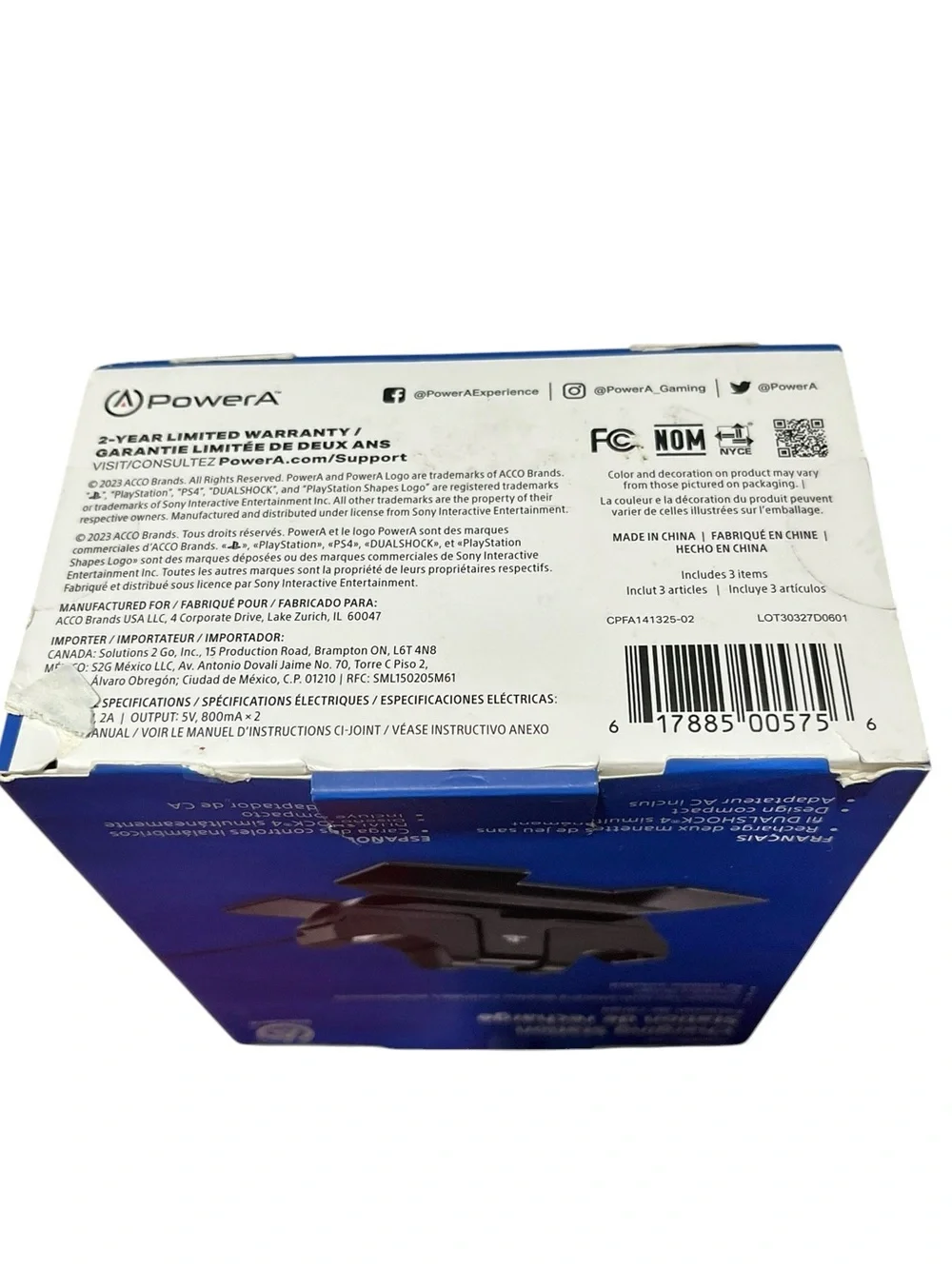 PowerA DualShock 4 Charging Station for PlayStation 4 SEALED NIB